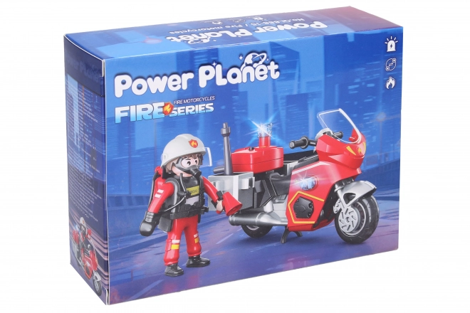 Figurica Vatrogasac Na Motoru Set