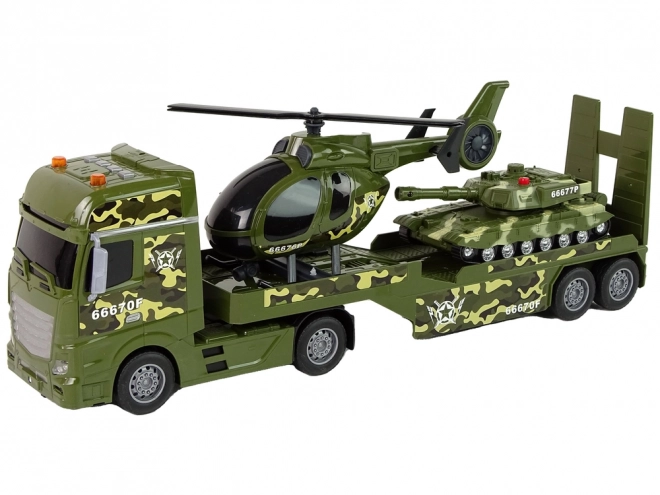 Vojna građevni set Frakcija tenka Helikopter s pogonom Kamion