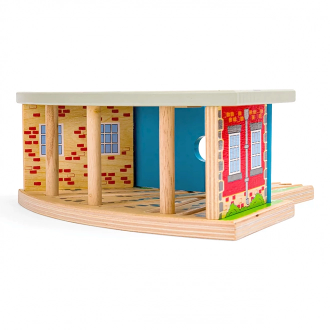 Bigjigs Rail Trostruko skladište s vratima