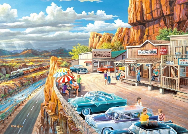 RAVENSBURGER Puzzle Odmorište s pogledom XXL 500 dijelova