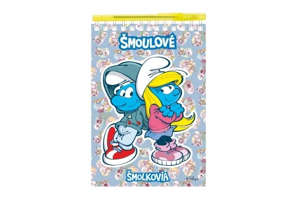 Bilježnica Štrumpfovi s olovkom