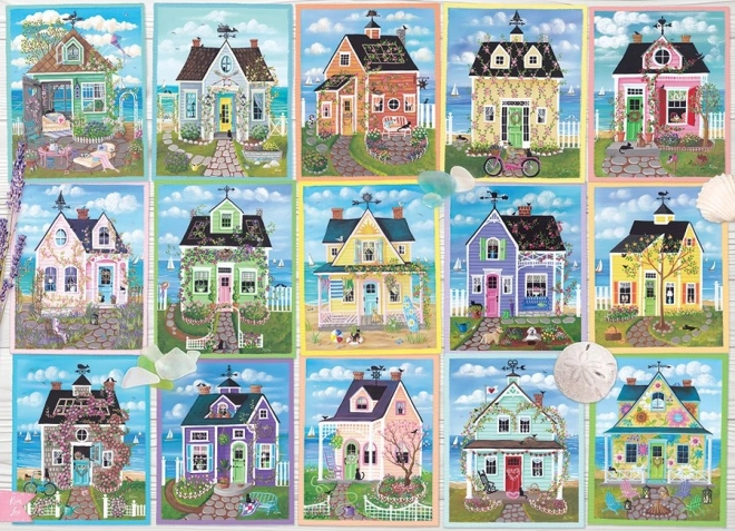 Puzzle Kućice uz More COBBLE HILL 1000 Djelova