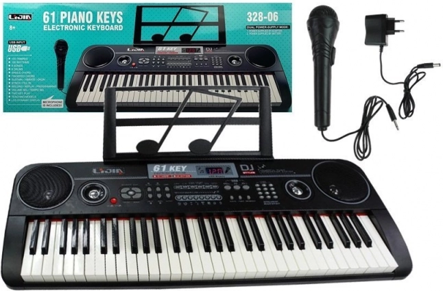 Elektroničke klavijature 61 tipka s mikrofonom i napajanjem