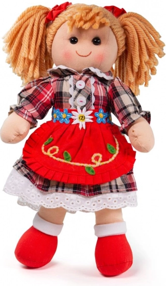 Tkanena lutka Bigjigs Toys Mandie 34 cm