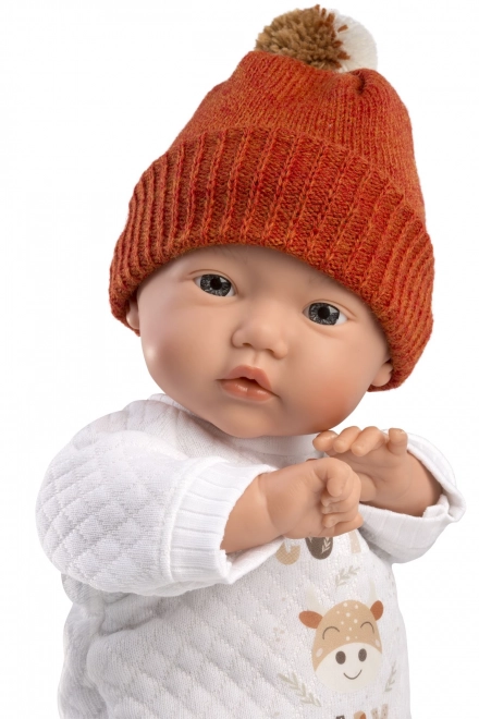 Llorens 63304 LITTLE BABY - realistična beba - lutka s mekim tekstilnim tijelom - 32 cm