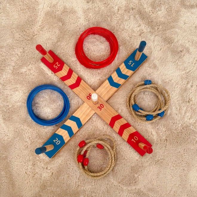 Drvena igra Ring Cross od Tooky Toy