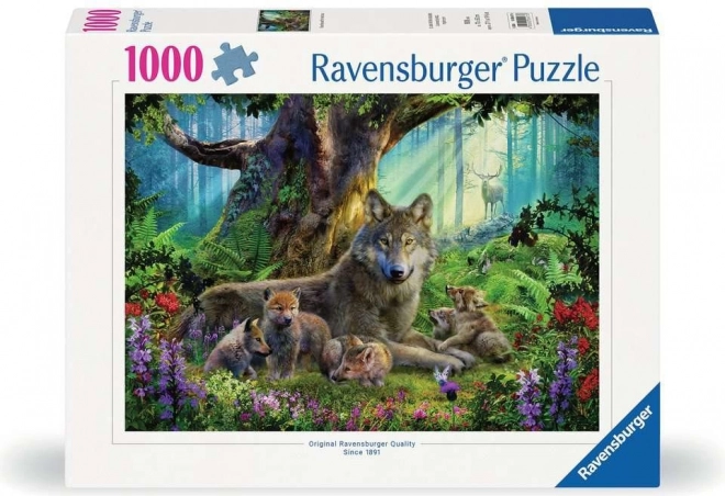 Puzzle Vukovi u šumi 1000 komada