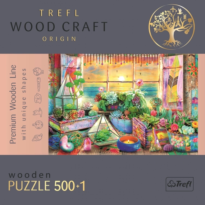 Složiva slagalica TREFL Wood Craft Origin Plažni kućica 501 komad