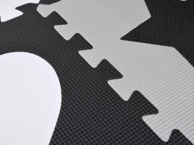 Kontrastna pjenasta podloga za puzzle s oblicima