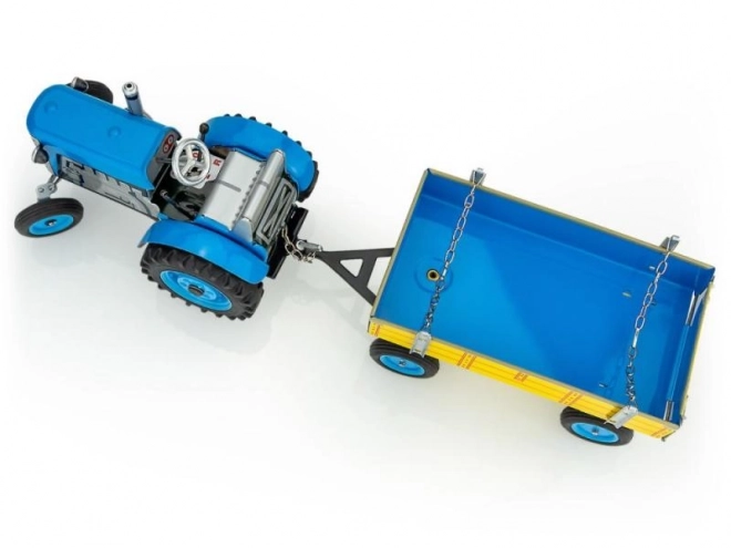 Traktor Zetor s prikolicom crveni na ključ metal 28cm Kovap u kutiji