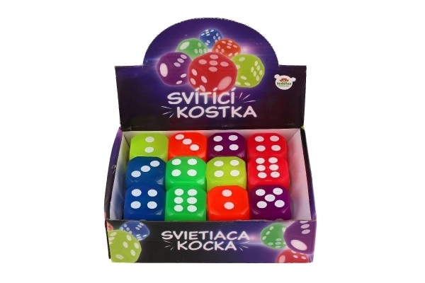 Sjajna neonska silikonska igraća kocka