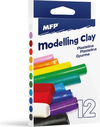 Modelirajuća masa – set 12 boja, 200 g