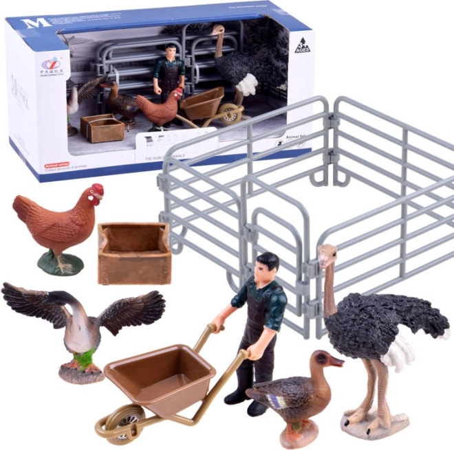 Set farma – figurice i ograda s puranom – Kolekcija