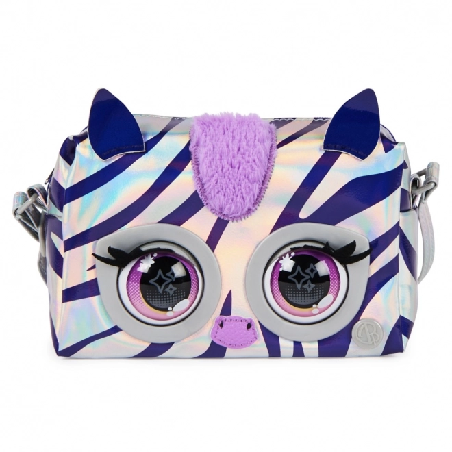 Metalna interaktivna torbica Purse Pets zebra