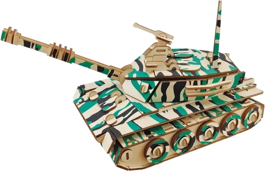 Woodcraft drveni 3D puzzle – veliki tenk