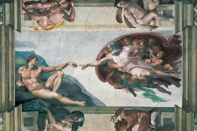 Puzzle Ravensburger Michelangelo: Stvaranje Adama