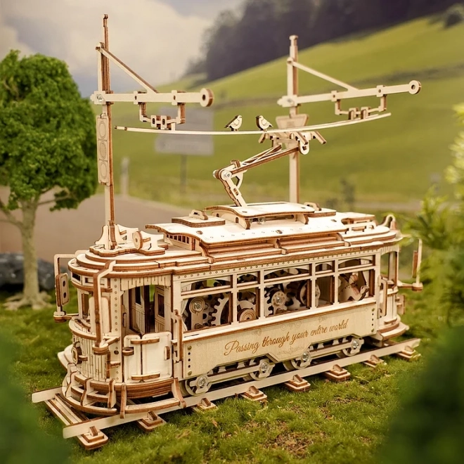 RoboTime 3D drveni mehanički puzzle Tramvaj