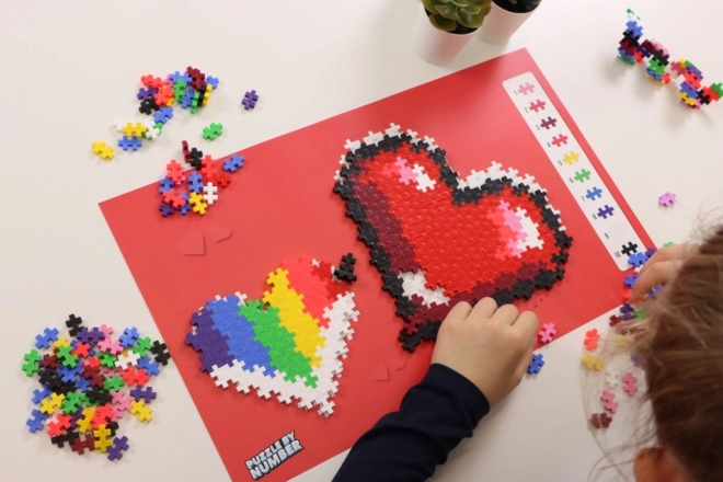 Plus-Plus puzzle prema brojevima - srce 250 kom