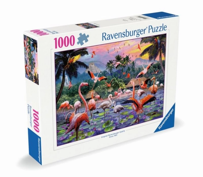 Ružičasti flamingosi puzzle 1000 dijelova
