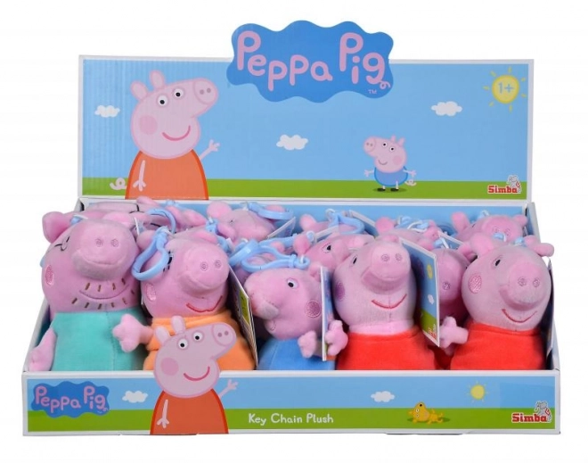Praščić Peppa plišani privjesak za ruksak, 4 vrste