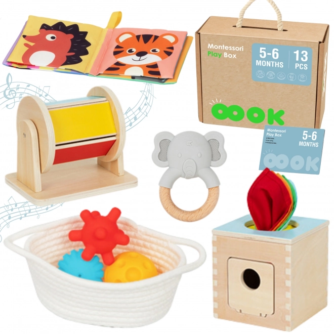 Tooky Toy veliki montessori obrazovni box 6u1