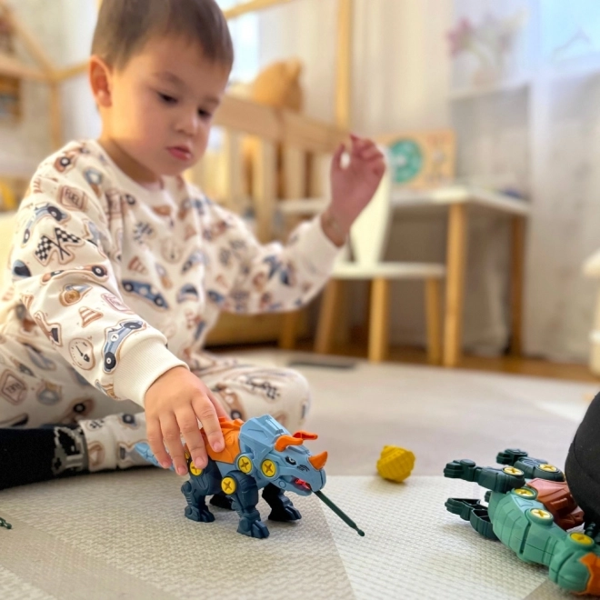 Woopie set dinosauri za zavrtanje 3 kom građevinski set s koferom i bušilica sa šrafcigerom