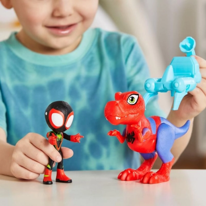 Spider-man kvaki i njegovi nevjerojatni prijatelji figurica s dinosaurom i dodatnom opremom
