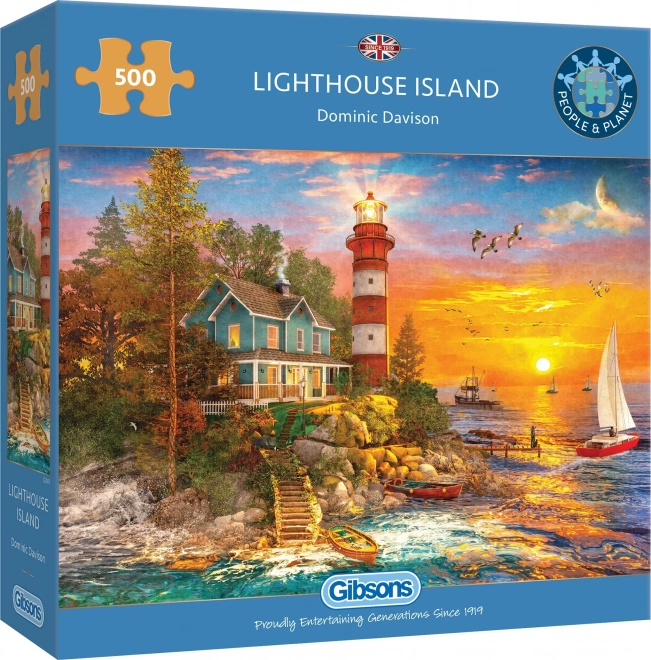 GIBSONS Puzzle Svjetionik na otoku 500 komada