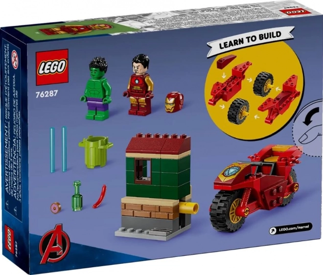 LEGO Marvel Super Heroes 76287 Iron Man s motociklom i Hulk