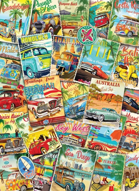 EUROGRAPHICS Puzzle Retro putopisna kolaž 1000 dijelova