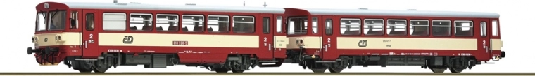 Roco dizelski motorni vagon 810 ČD s priključnim vagonem Btax, H0