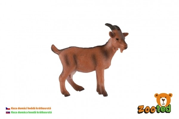 Domaća koza - smeđa kratkodlaka zooted 8cm u vrećici