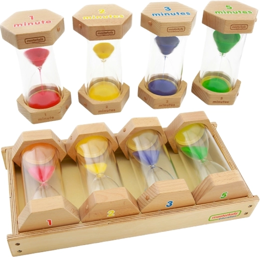 Masterkidz set pješčanih satova – učenje o vremenu