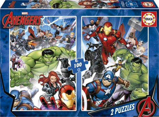 Slagalica Avengers 2×100 dijelova EDUCA