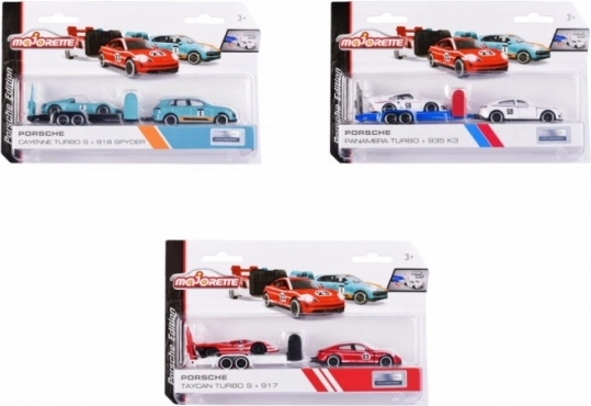 Majorette Porsche s prikolicom, mix 3 varijante
