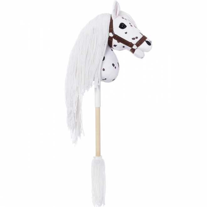 Konjić na štapu Hobby Horse iz kolekcije HOPPIHORSE Sport Edition u boji bijelog leoparda
