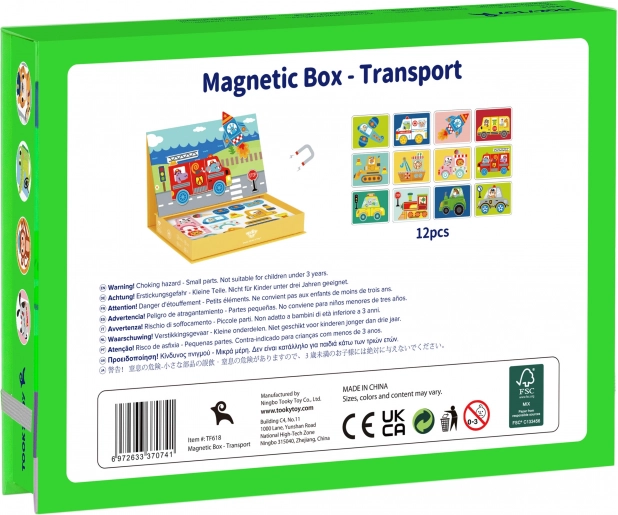 Tooky Toy Magnetički Montessori Ormarić s 80 Dijelova