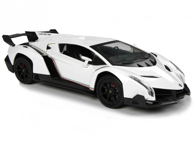 Daljinski upravljani Lamborghini Veneno Bijeli 2.4G daljinsko upravljanje volanom Zvukova svjetla