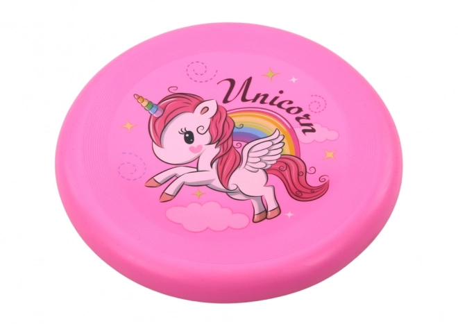 Leteći frisbee disk Jednorog Pink 20cm
