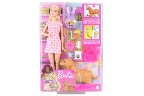 Mattel lutka Barbie i novorođena štenad