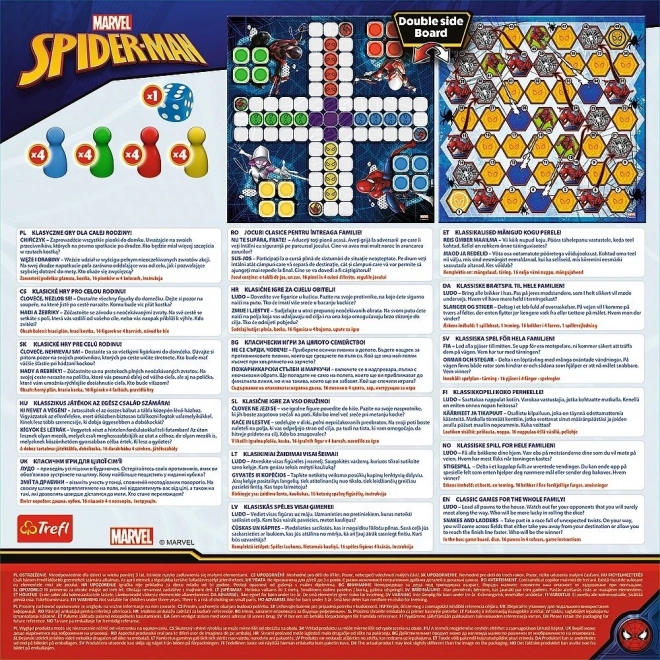 Set igara 2u1 Čovječe, ne ljuti se, Zmije i ljestve Spider-Man u kutiji 25x25x5,5cm