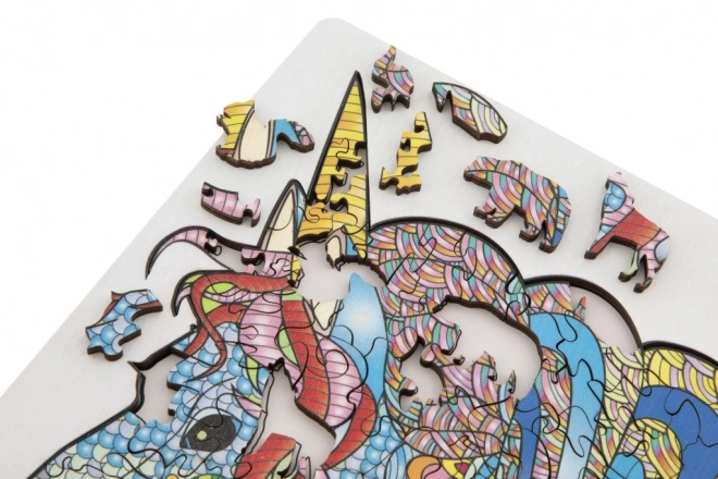 Drvene puzzle jednorog