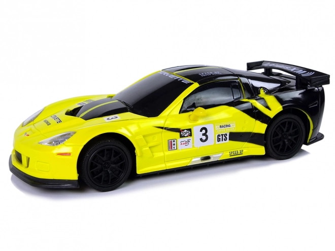Sportski auto R/C 1:24 Corvette žute C6.R 2.4 G svjetla