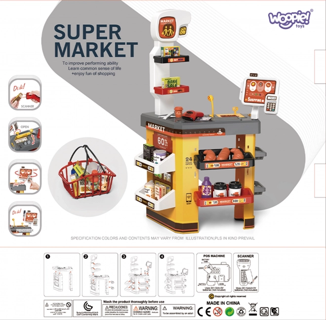 Interaktivne supermarkete za djecu s priborom
