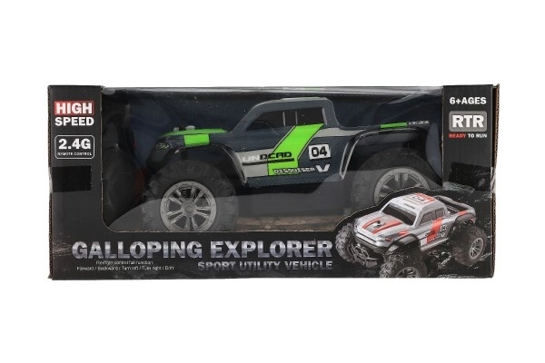 RC terenski pick up sivo-zeleni na daljinsko upravljanje