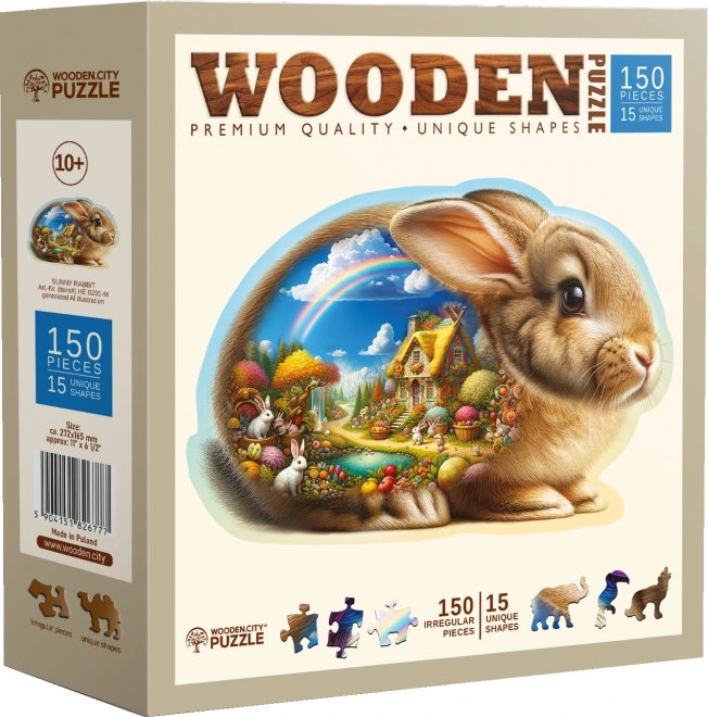 Drvene puzzle Zeko od Wooden City