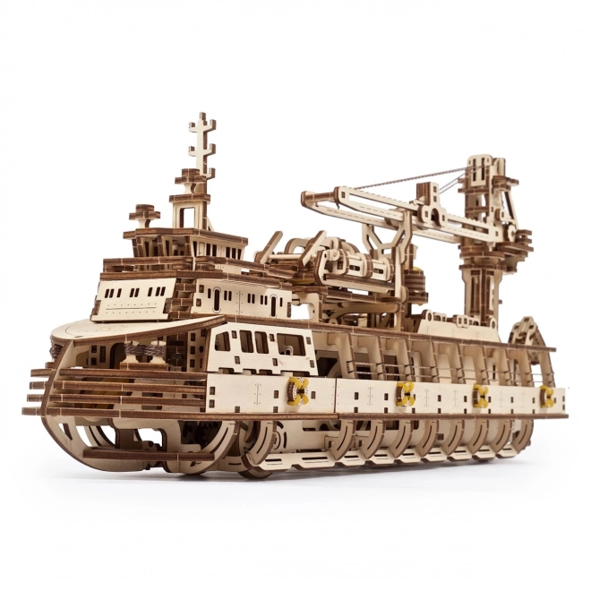 Ugears 3D slagalica - Istraživački parobrod 575 dijelova
