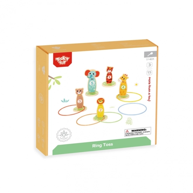Drvena igra spretnosti Tooky Toy - gađanje mete životinjama