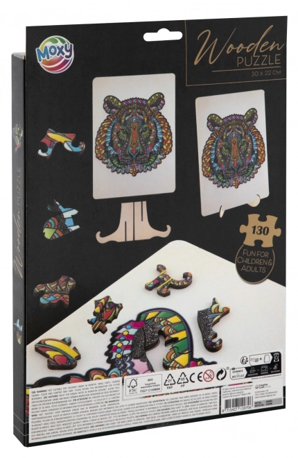 Moxy silueta puzzle tigar 130 dijelova