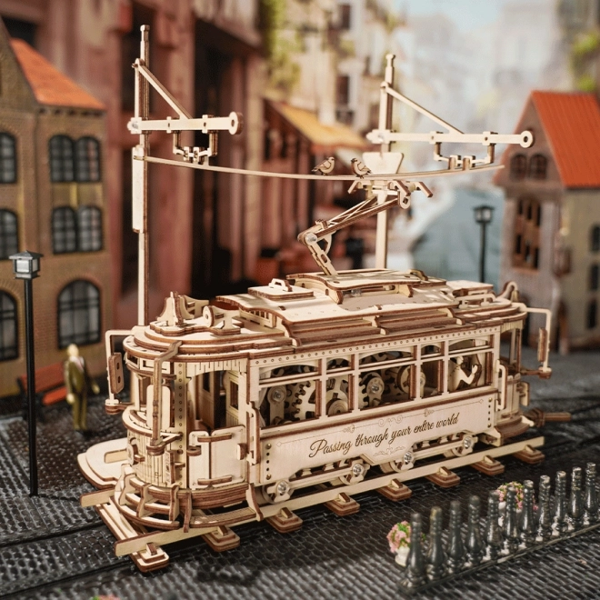 RoboTime 3D drveni mehanički puzzle Tramvaj